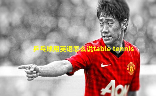 乒乓球用英语怎么说table tennis